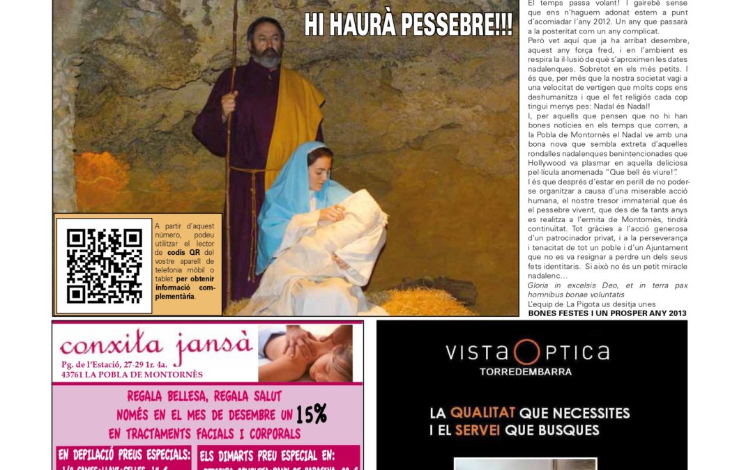 Portada de la revista La Pigota núm. 2 (Octubre, Novembre i Desembre 2012)