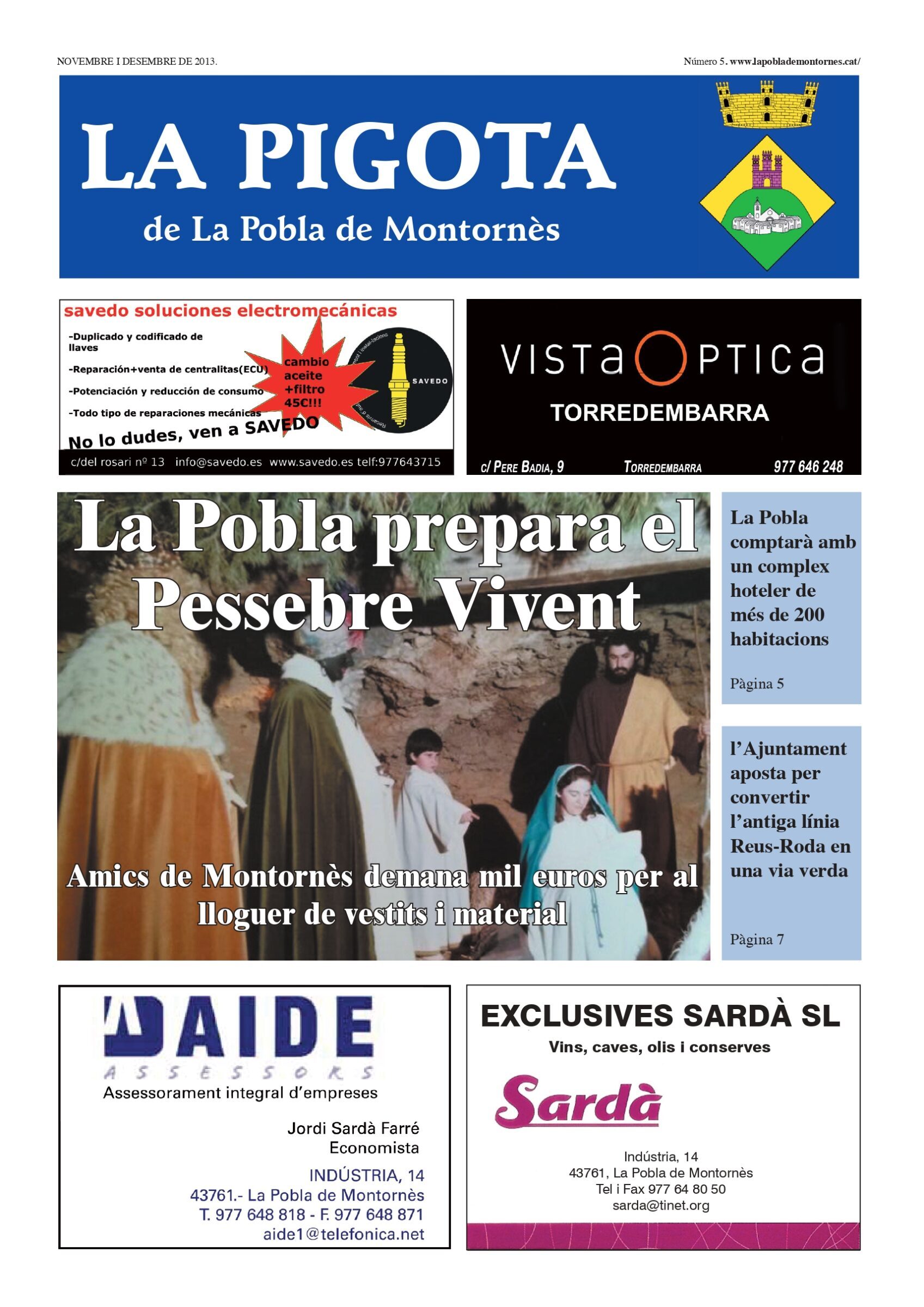 Revista La Pigota núm. 5 (Novembre i Desembre 2013)