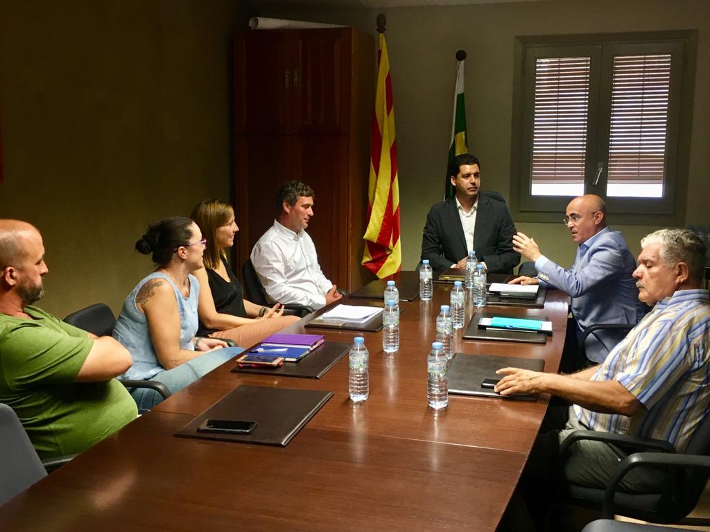 El delegat del Govern a Tarragona, Òscar Peris, visita la Pobla de Montornès