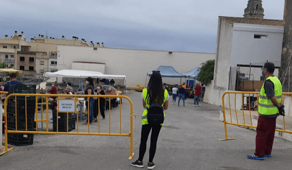 Torna el mercat setmanal amb totes les mesures de seguretat