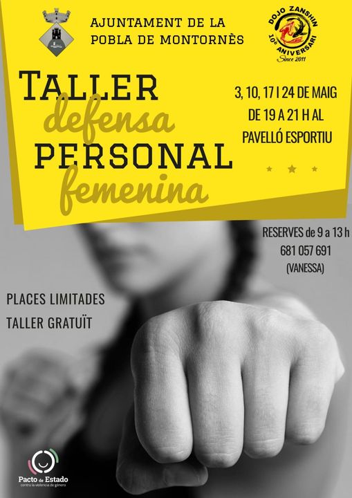 Tallers d’iniciació en defensa personal  femenina