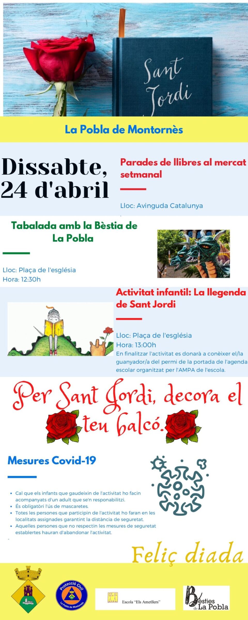 Sant Jordi 2021 a la Pobla