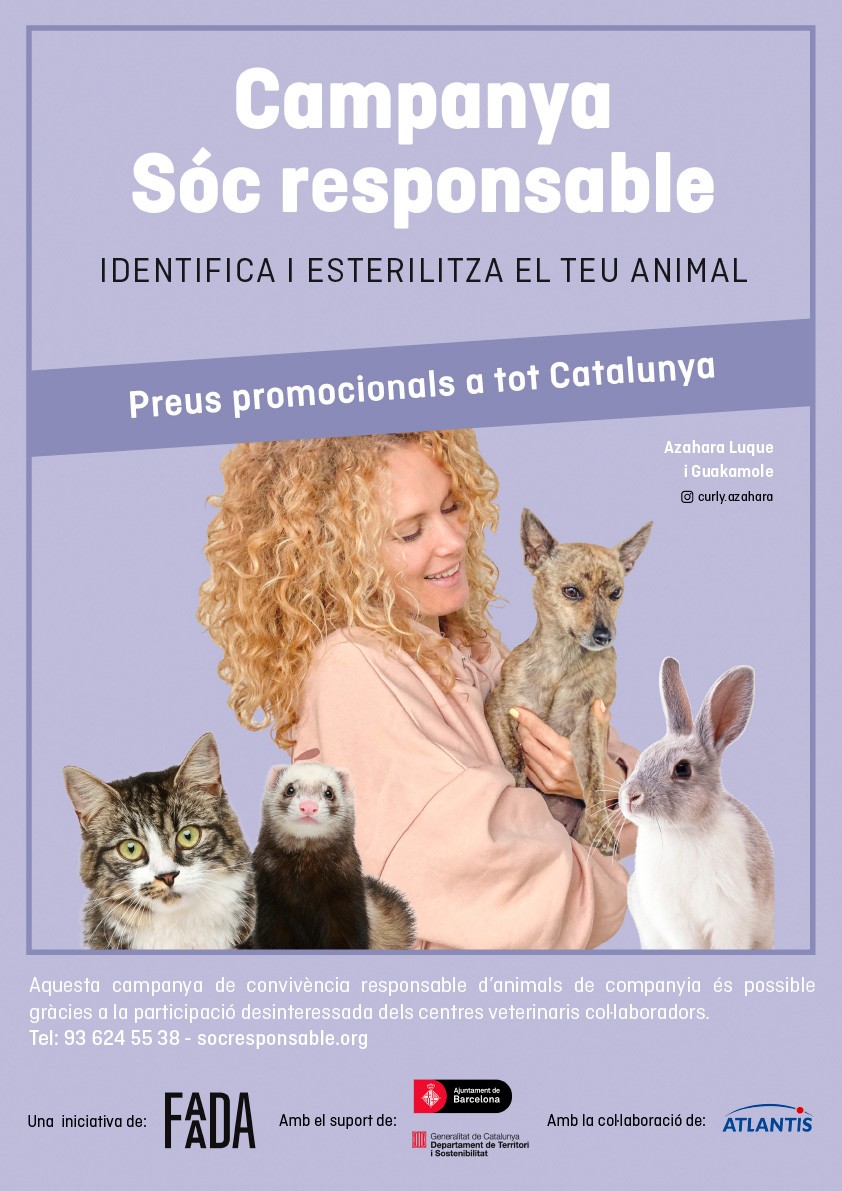 Sóc Responsable. Identifica i esterilitza el teu animal de companyia