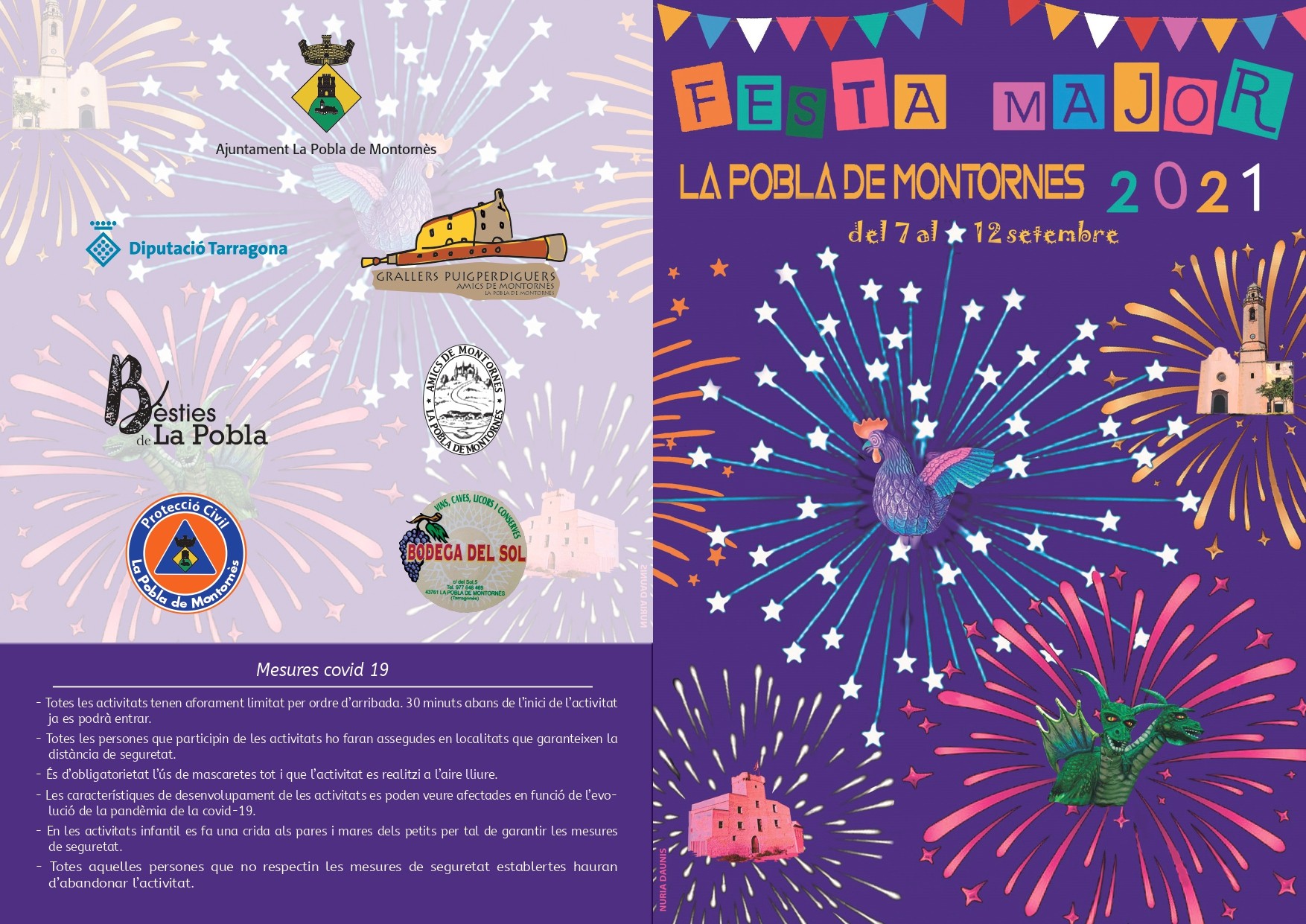 Programa de la Festa Major de la Pobla de Montornès 2021