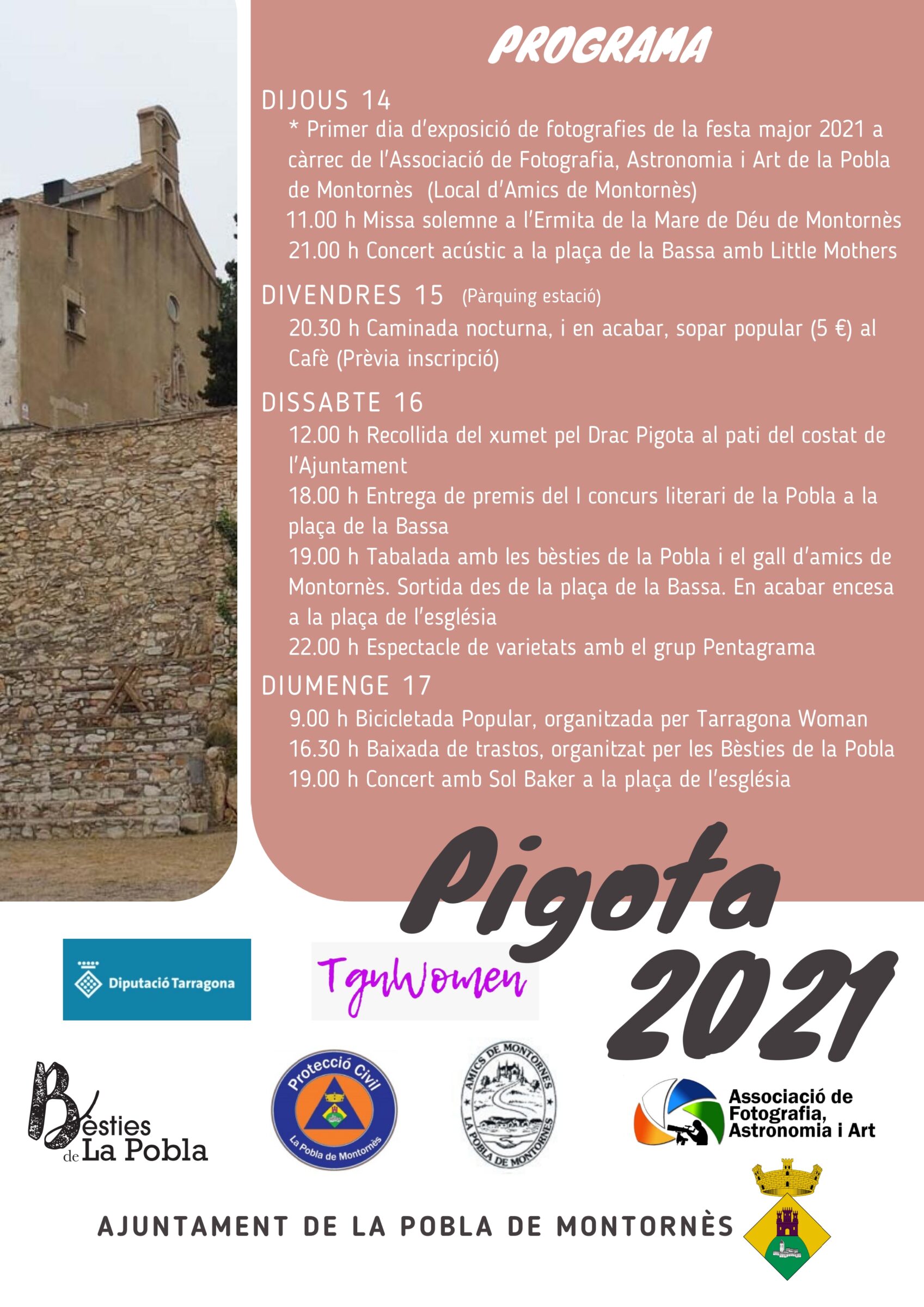 Programa de la Festa de la Pigota 2021