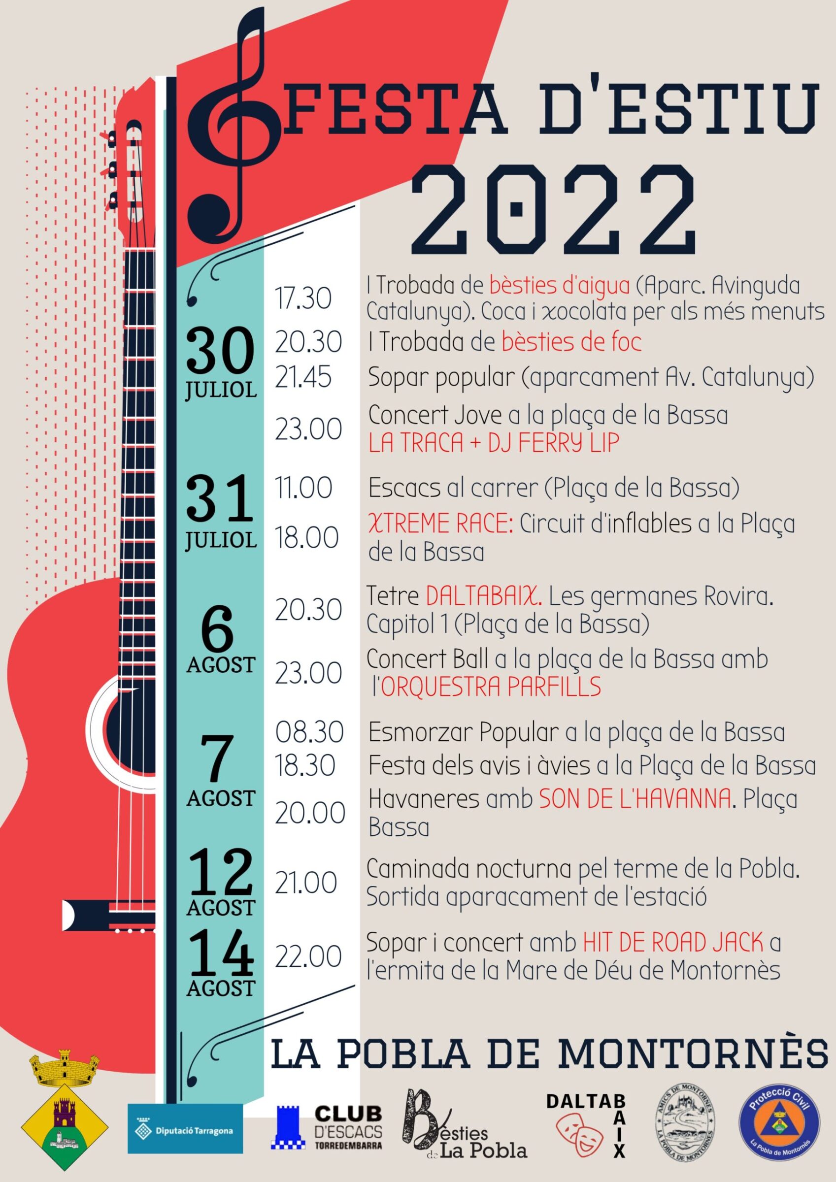 Programa de la Festa d’Estiu 2022