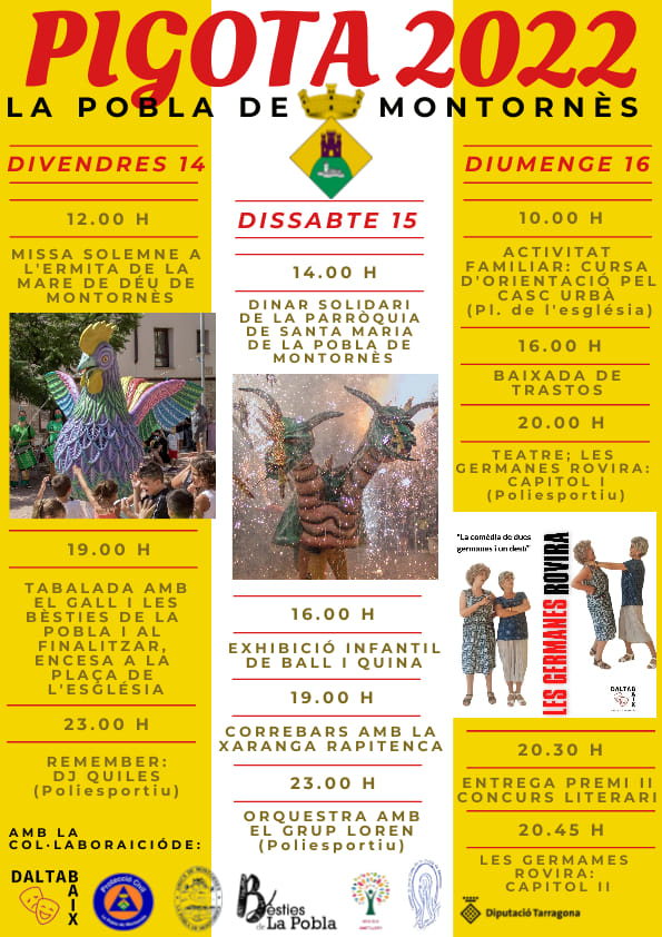 Programa de la Festa de la Pigota 2022