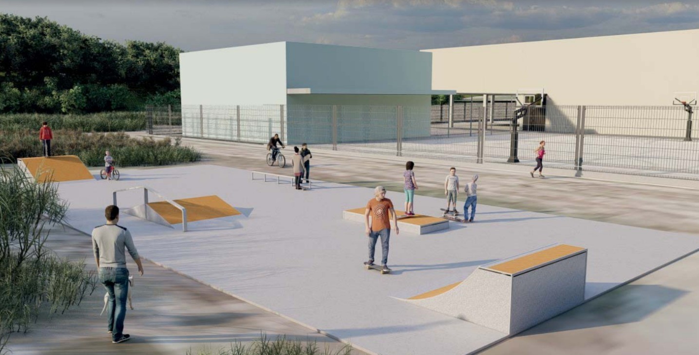 S’inicien els treballs per a la creació del Skatepark, ubicat al costat de l’escola Els Ametllers