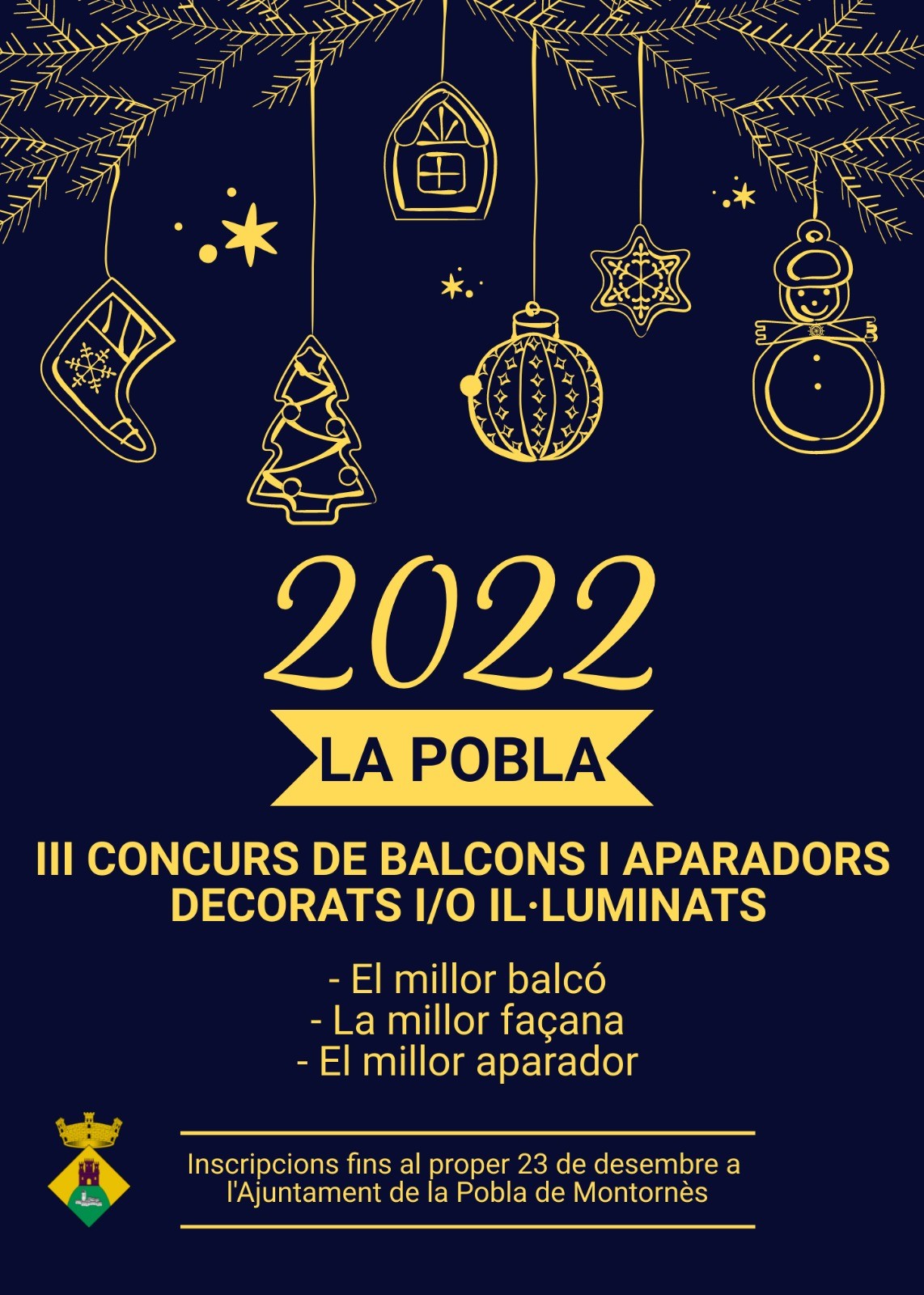 3r Concurs de balcons i aparadors decorats i/o il·luminats