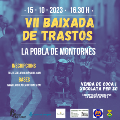 VII Baixada de Trastos de la Pobla el 15 d’octubre