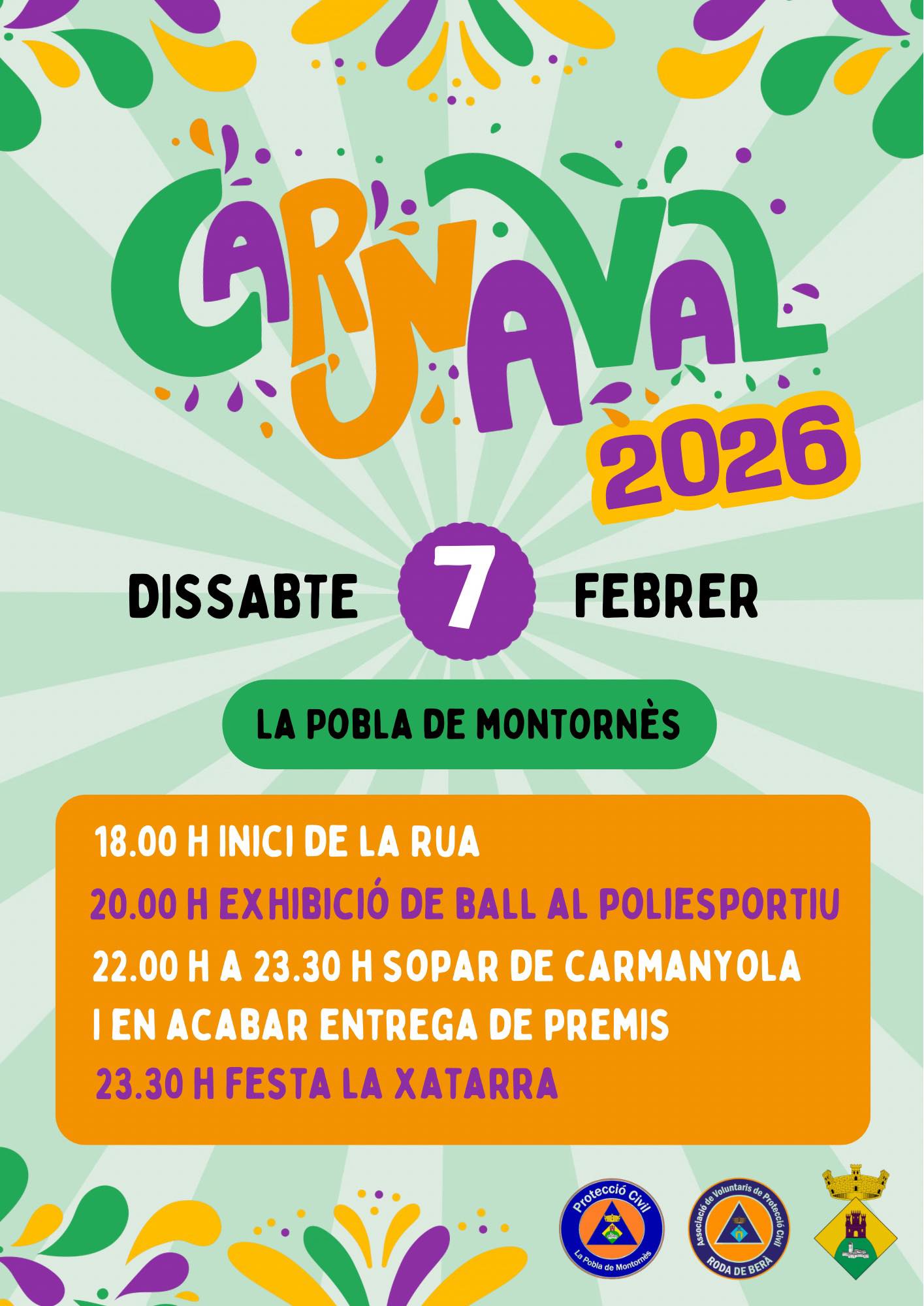 🎭🎉 Arriba el Carnaval a La Pobla de Montornès! 🎉🎭