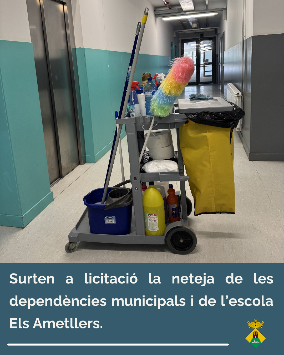 🧹 L’Ajuntament licita el servei de neteja de les dependències municipals i de l’escola Els Ametllers