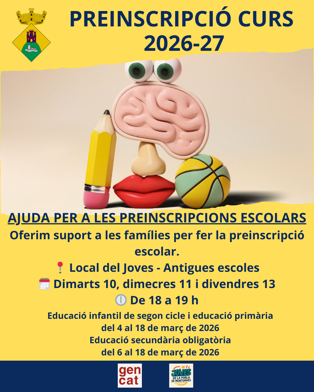 Servei d’acompanyament per a les preinscripcions escolars