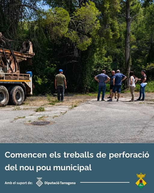 Comencen els treballs de perforació del nou pou municipal