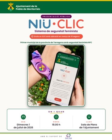 La Pobla de Montornès presenta NIU·CLIC, un innovador sistema de seguretat feminista
