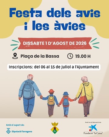 Dilluns 6 de juliol s’obren les inscripcions per a la Festa dels Avis i les Àvies