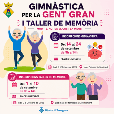 Gimnàstica per a la gent gran i Taller de memòria